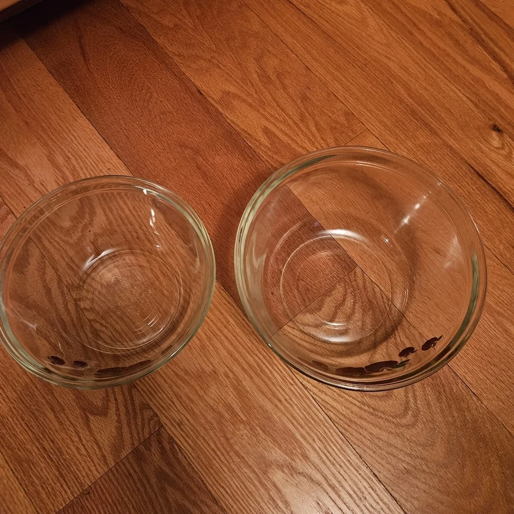 Apple design Glass Bowls
